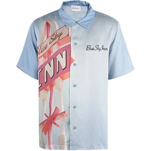 Blue Sky Inn, Heren, Overhemden, Veelkleurig, Maat: M Viscose,