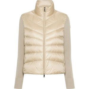 Moncler, Dames, Truien, Beige, Maat: S Wol,
