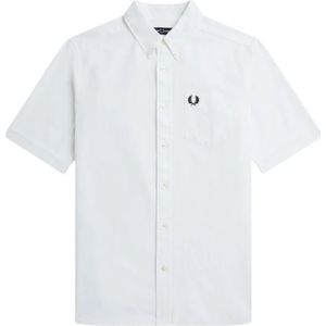 Fred Perry, Heren, Overhemden, Wit, Maat: M