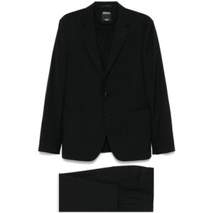 Zegna, Heren, Pakken, Zwart, Maat: XL