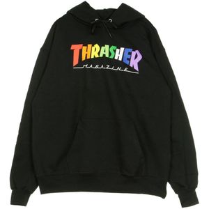 Thrasher, Heren, Sweatshirts & Hoodies, Zwart, Maat: L