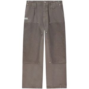 Kenzo, Heren, Broeken, Beige, Maat: W38 Katoen,