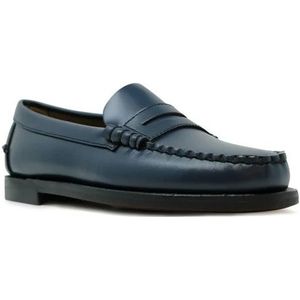 Sebago, Dames, Schoenen, Blauw, Maat: 38 1/2 EU Leer,