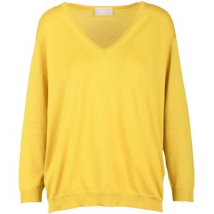 Drumohr, Dames, Truien, Geel, Maat: M Zijde,