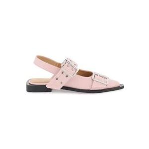 Ganni Flat Sandalen , Pink , Dames , Maat: 36 EU