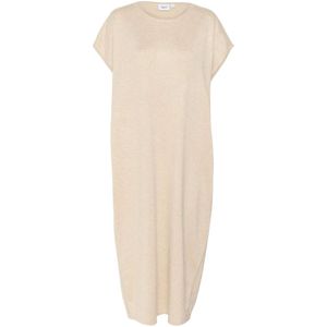 Saint Tropez, Dames, Jurken, Bruin, Maat: M Viscose,