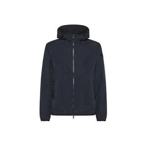 Peuterey Lichtgewicht Nylon Bomber , Blue , Heren , Maat: XL