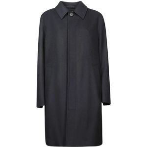 Zegna, Heren, Mantels, Blauw, Maat: M Wol,