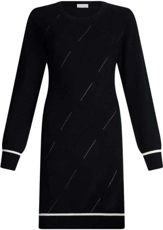 Liu Jo - ECS Abito Maglia - Jurk - Zwart - Viscosemix