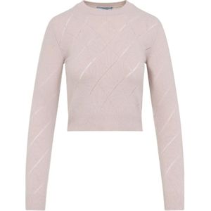 Prada, Dames, Truien, Roze, Maat: XS Kasjmier,