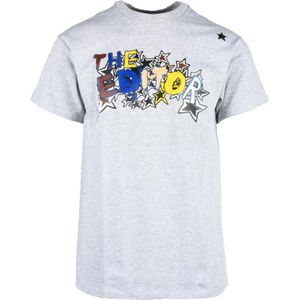 The Editor, Heren, Tops, Grijs, Maat: XL Katoen,