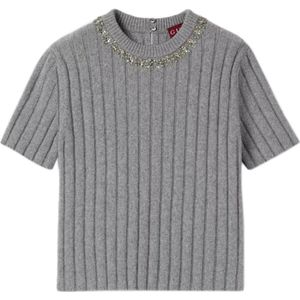 Gucci, Dames, Truien, Grijs, Maat: L Wol,