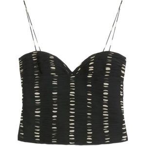 Valentino Garavani, Dames, Tops, Zwart, Maat: S