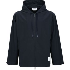 Thom Browne, Heren, Jassen, Blauw, Maat: L Katoen,