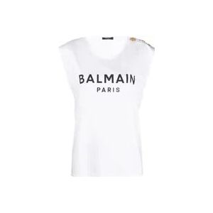 Balmain Topjes , White , Dames , Maat: L