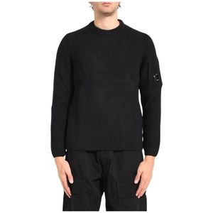 C.p. Company, Heren, Truien, Zwart, Maat: 2XL Katoen,