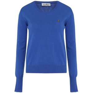 Vivienne Westwood, Dames, Truien, Blauw, Maat: XS Kasjmier,