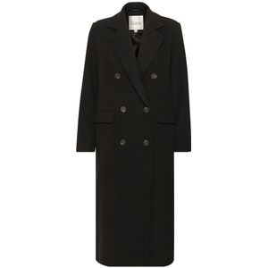 My Essential Wardrobe - Frannie MW Coat - Midi-jas - Bruin - Wol