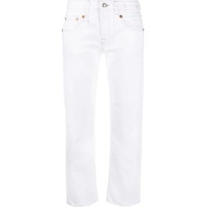 R13, Dames, Jeans, Wit, Maat: W24 Katoen,