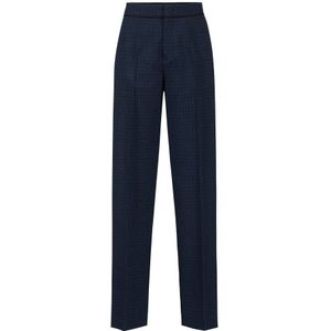 Iceberg, Dames, Broeken, Blauw, Maat: XS Wol,