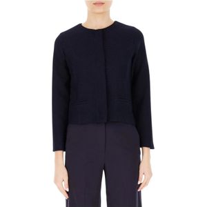 Marella, Dames, Jassen, Blauw, Maat: XS Leer,