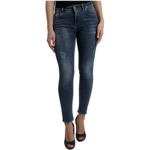 Dolce & Gabbana, Dames, Jeans, Blauw, Maat: XS Katoen,