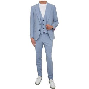 Hugo, Heren, Pakken, Blauw, Maat: M Poliester,