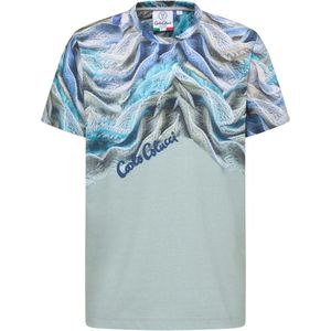 Carlo Colucci - Artificial Knit T-Shirt - Petrol