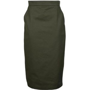 Max Mara, Dames, Rokken, Groen, Maat: S Katoen,