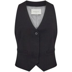 Copenhagen Muse - Vest - Zwart - Polyester Viscose Elastaan