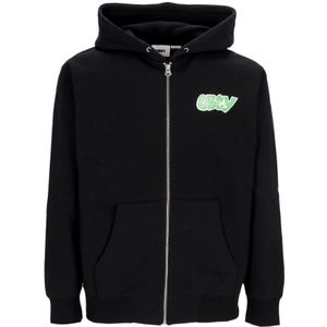 Obey, Heren, Sweatshirts & Hoodies, Zwart, Maat: XL Katoen,