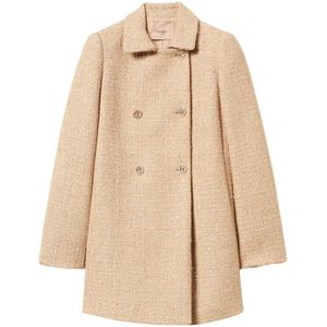 Twinset, Dames, Mantels, Beige, Maat: S