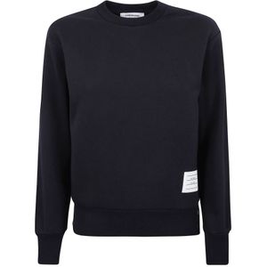 Thom Browne, Dames, Truien, Blauw, Maat: 2XS Katoen,