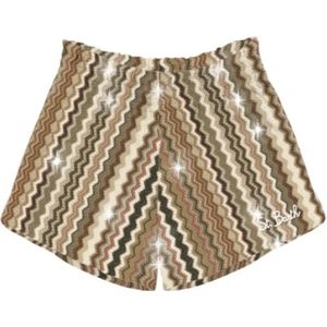 MC2 Saint Barth, Dames, Korte broeken, Veelkleurig, Maat: S