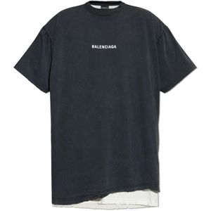 Balenciaga, Heren, Tops, Zwart, Maat: L Katoen,