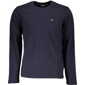 Napapijri, Heren, Tops, Blauw, Maat: S Katoen,