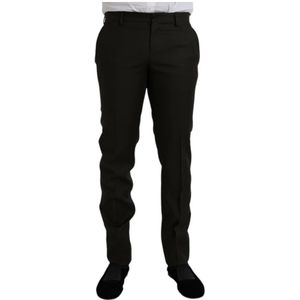 Dolce & Gabbana, Heren, Broeken, Bruin, Maat: M Zijde,