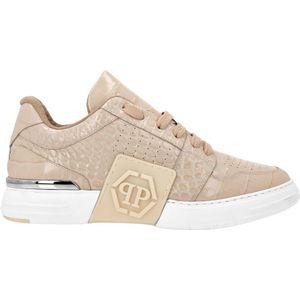 Philipp Plein, unisex, Schoenen, Beige, Maat: 40 EU Leer,