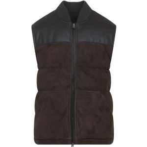 Brioni, Heren, Jassen, Bruin, Maat: L Leer,