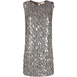 P.a.r.o.s.h., Dames, Jurken, Grijs, Maat: S