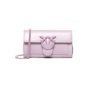 Pinko Wallets Cardholders , Pink , Dames , Maat: ONE Size
