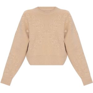 Ulla Johnson, Dames, Truien, Beige, Maat: XS Katoen,