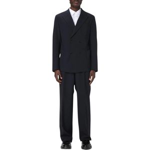 Emporio Armani, Heren, Pakken, Blauw, Maat: XL Wol,