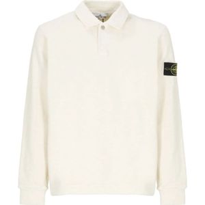Stone Island, Heren, Tops, Wit, Maat: S