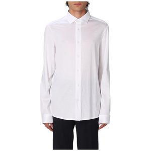 Emporio Armani, Heren, Overhemden, Wit, Maat: XS