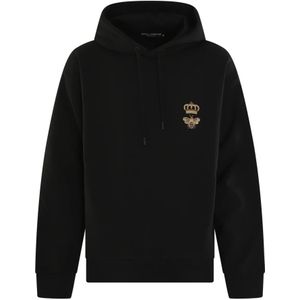 Dolce & Gabbana - Katoenen Jersey Hoodie - Zwart - Heren