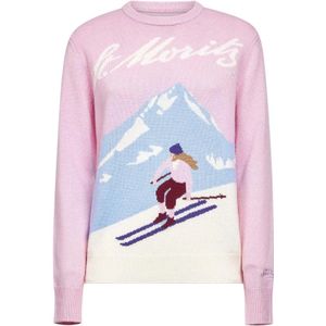 MC2 Saint Barth, Dames, Truien, Roze, Maat: XS Wol,