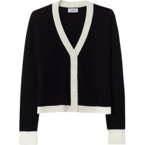 Cloeys, Dames, Truien, Zwart, Maat: M/L Kasjmier,