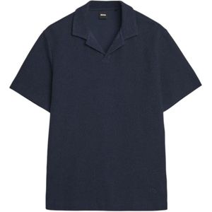 Hugo, Heren, Tops, Blauw, Maat: L Katoen,