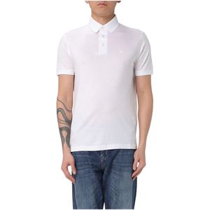 Emporio Armani, Heren, Tops, Wit, Maat: S Katoen,